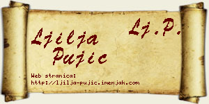 Ljilja Pujić vizit kartica